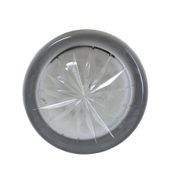 Vintage Set of 5 Clear Glass Drinking Glasses- about 4" tall each - Picture 5 of 7